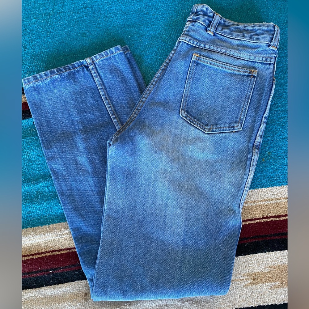 Vtg 70’s Fancy That High Waisted Flare Light Denim Jeans!